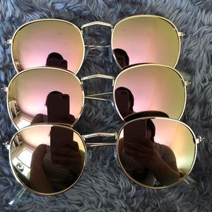 Brand New Gold Wire sun glasses